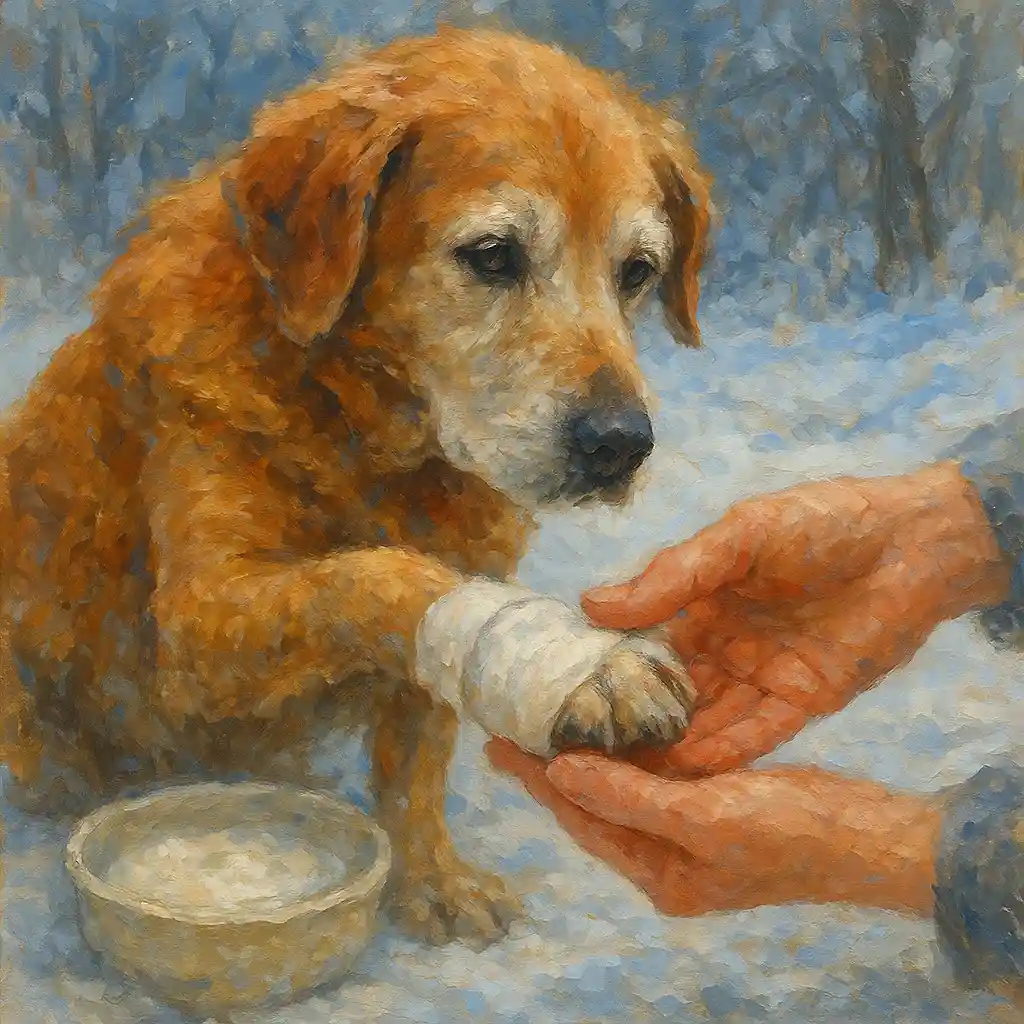 Essential Winter Paw Care for Senior Dogs