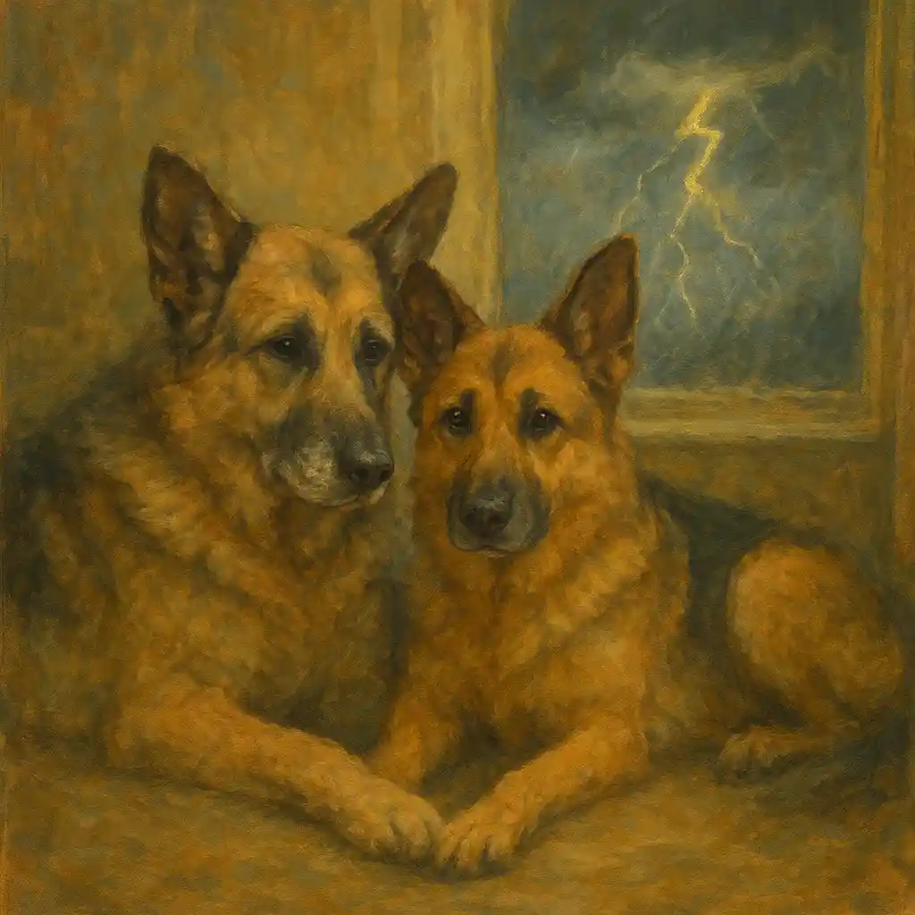 German Shepherds Overcome Thunder Fear: A Calm, Kind Plan for Senior Dogs