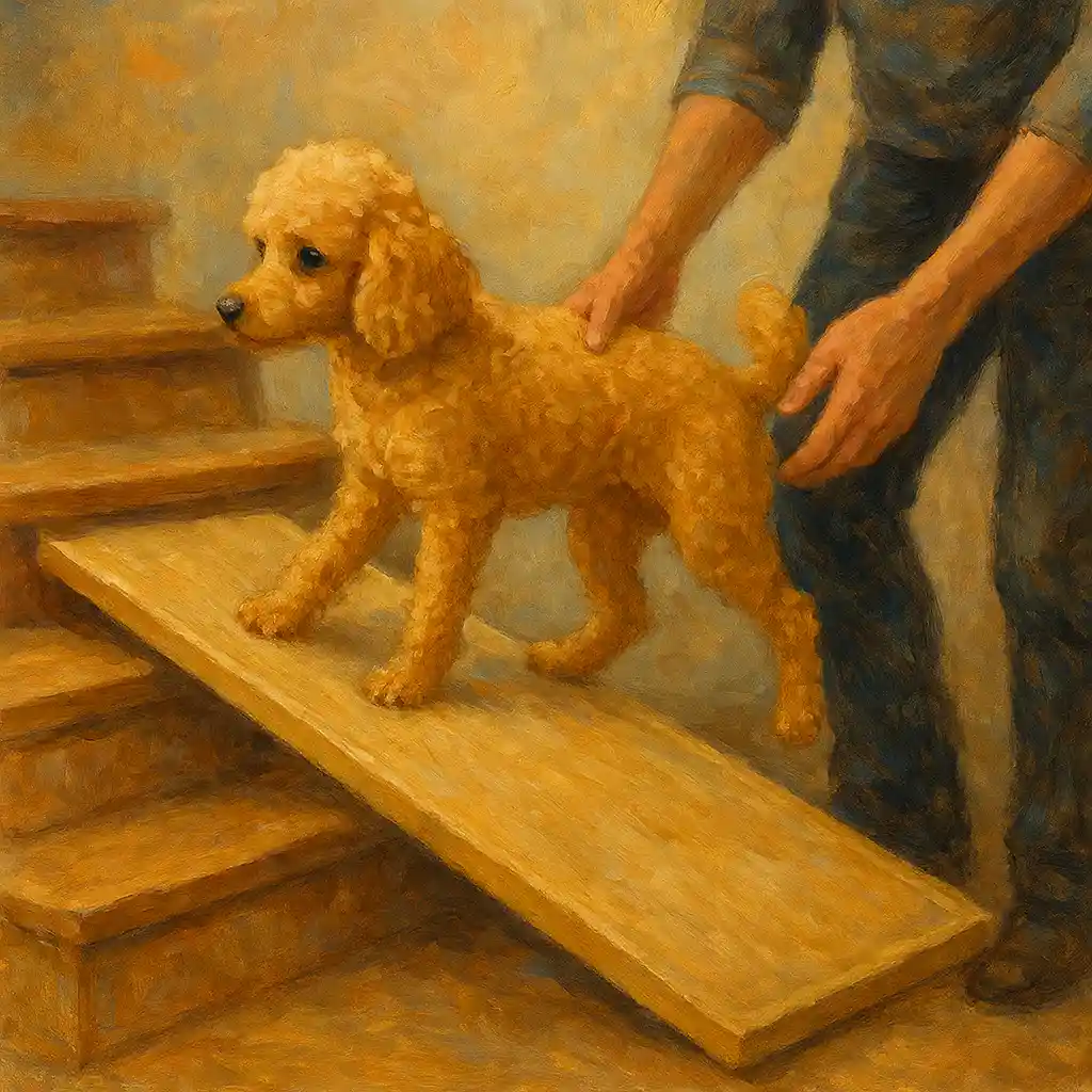 Stairs Without Stress: Protecting Miniature and Toy Poodle Joints at Every Age
