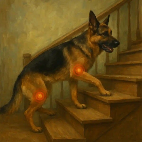 Protecting Your GSD’s Joints: Stair Safety Tips