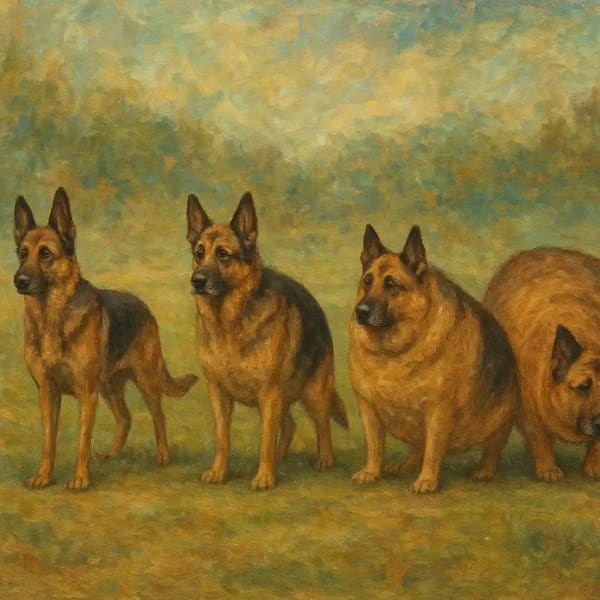 Weekly Weight Management for Senior German Shepherds